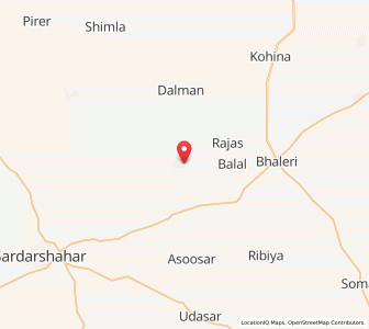 Map of Gudhawas, Rajasthan
