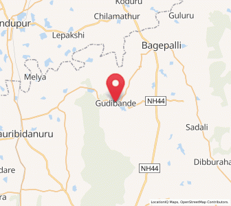Map of Gudibanda, Karnataka