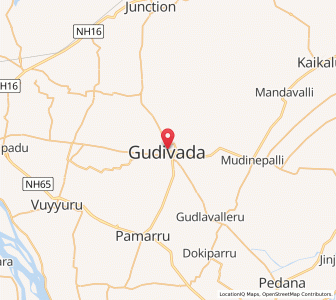 Map of Gudivada, Andhra Pradesh