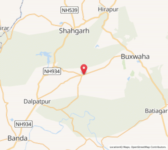 Map of Gugawara, Madhya Pradesh