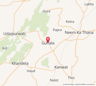 Map of Guhala, Rajasthan