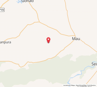 Map of Guhisar, Madhya Pradesh