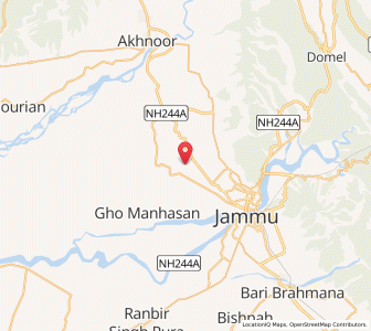 Map of Gujaisinghpur, Kashmir