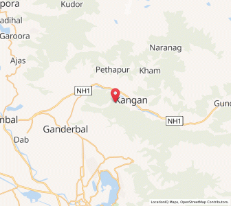 Map of Gujarkot, Kashmir