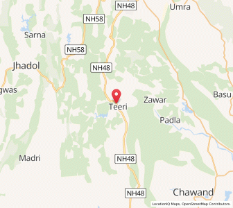 Map of Gujia, Rajasthan