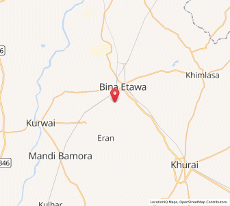 Map of Gulaua, Madhya Pradesh