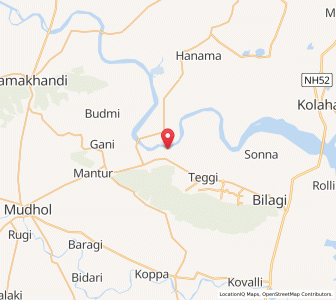 Map of Gulbal, Karnataka