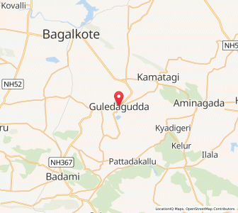 Map of Guledagudda, Karnataka
