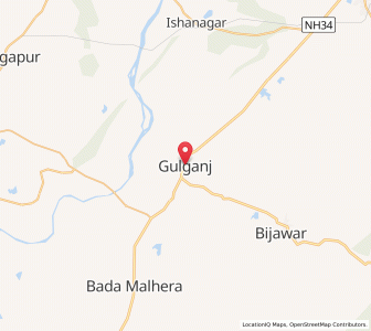 Map of Gulganj, Madhya Pradesh