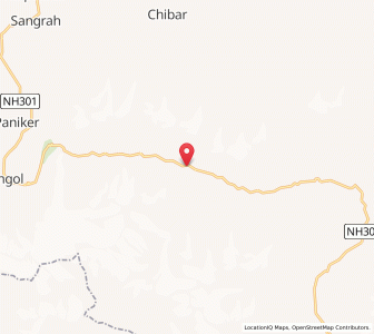Map of Gulmatungo, Kashmir