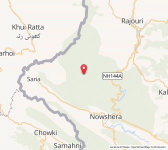 Map of Gulu Hail, Kashmir