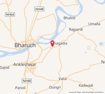 Map of Gumandev, Gujarat