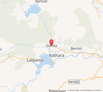 Map of Gumia, Jharkhand