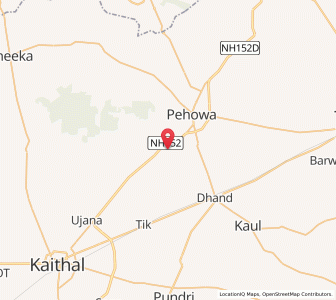 Map of Gumthala Gadhu, Haryana