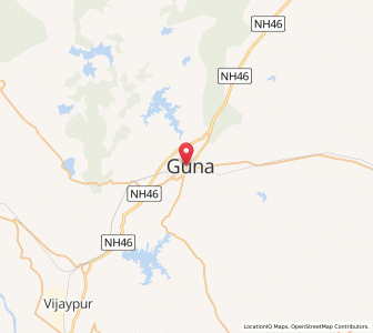 Map of Guna, Madhya Pradesh