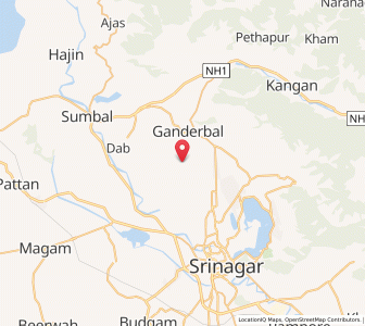 Map of Gund Rahman, Kashmir