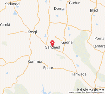 Map of Gundaid, Andhra Pradesh