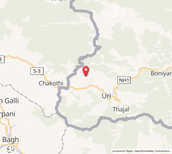 Map of Gundi Faqiran, Kashmir