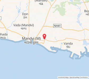 Map of Gundiali, Gujarat