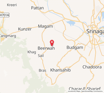 Map of Gundpur, Kashmir