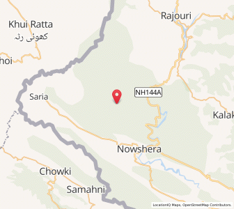 Map of Gung Parta, Kashmir