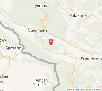 Map of Gunni, Kashmir