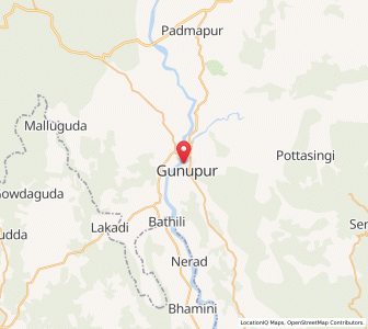 Map of Gunupur, Odisha
