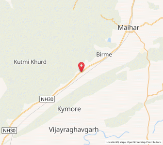 Map of Gunwara, Madhya Pradesh