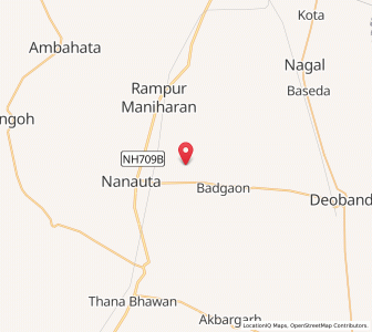 Map of Guram, Uttar Pradesh