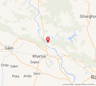 Map of Gurda, Chhattisgarh