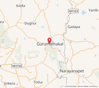 Map of Gurmatkal, Karnataka