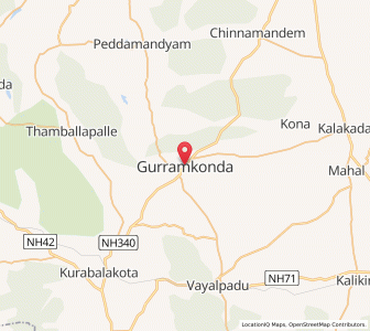 Map of Gurramkonda, Andhra Pradesh