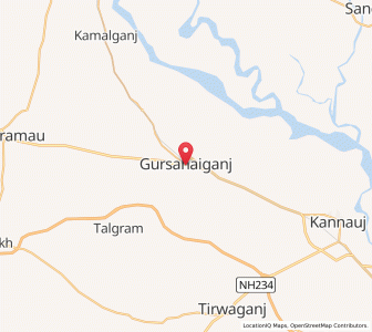 Map of Gursahaiganj, Uttar Pradesh