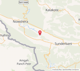 Map of Gurun, Kashmir