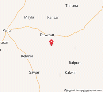 Map of Gusaiyali Dhani, Rajasthan