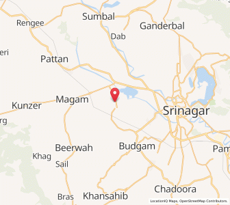 Map of Gutapur, Kashmir