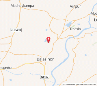 Map of Guthli, Gujarat