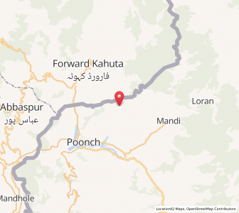 Map of Gutrian, Kashmir