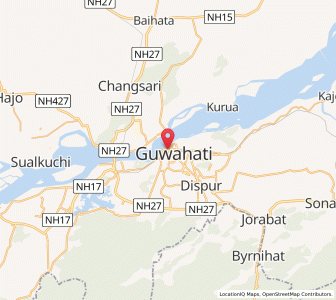 Map of Guwahati, Assam