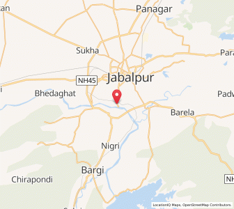 Map of Guwarighat, Madhya Pradesh