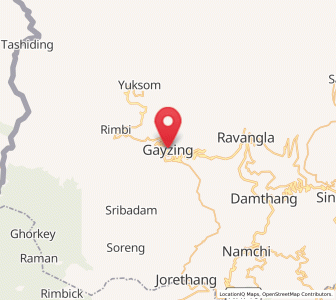 Map of Gyalshing, Sikkim