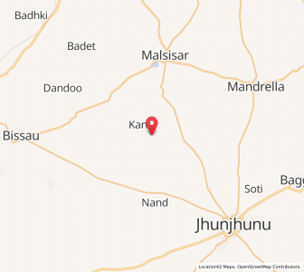 Map of Gyanaram ki Dhani, Rajasthan