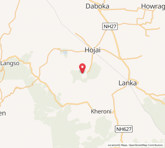 Map of Habaipur, Assam