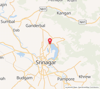 Map of Habak, Kashmir