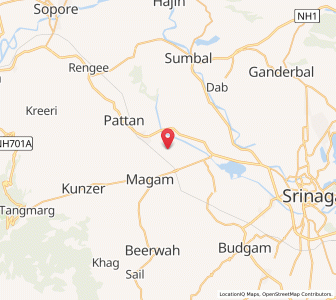 Map of Habaktiung, Kashmir