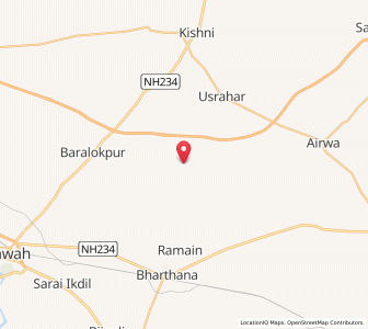 Map of Habalia, Uttar Pradesh