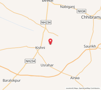Map of Habi, Uttar Pradesh