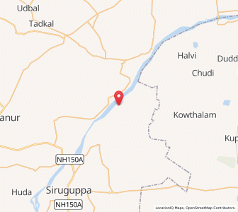 Map of Hachcholli, Karnataka