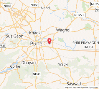 Map of Hadapsar, Maharashtra