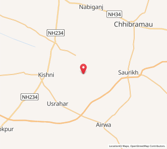 Map of Hadera, Uttar Pradesh